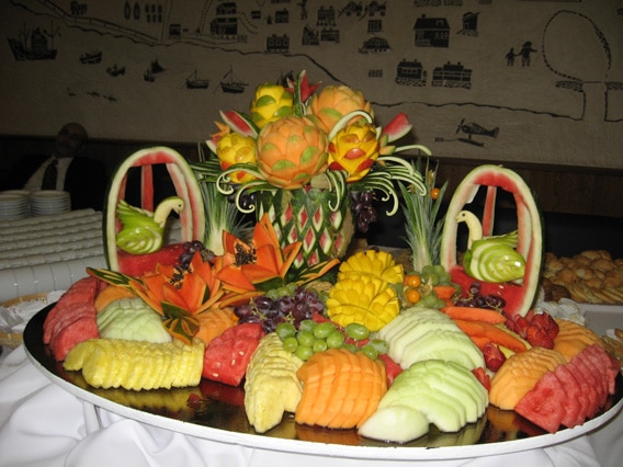 A fresh fruit platter